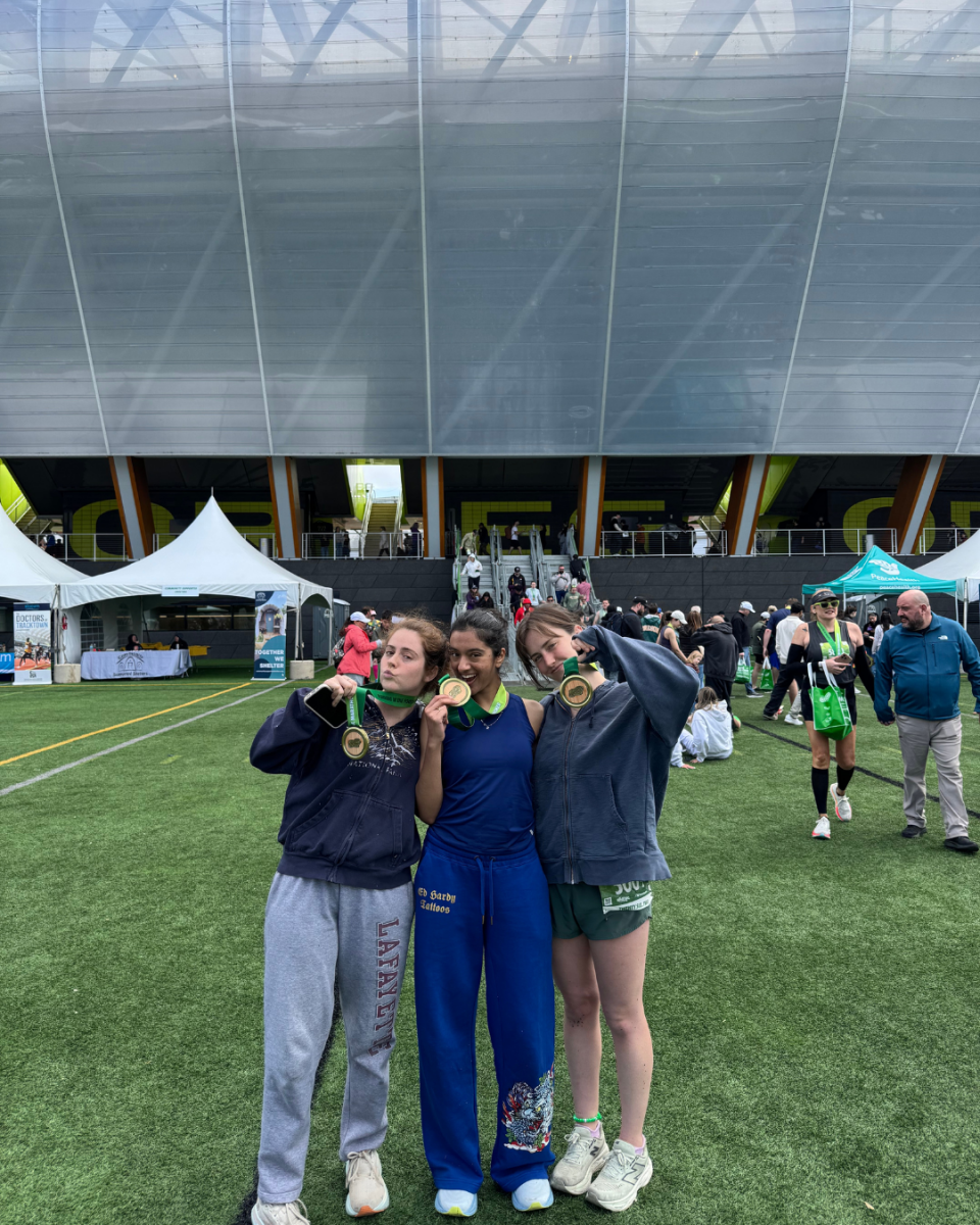  Julia Prescott (MPH ’25), Mahima Mehta (MPH ’25), and Margot Drummey (CLAS ’23)