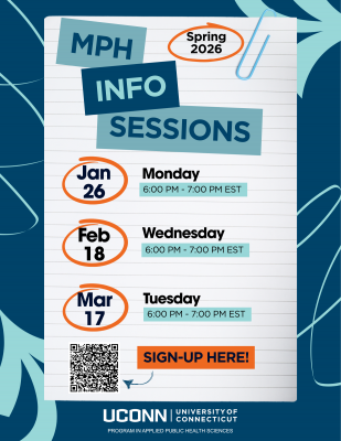 Spring 2026 MPH Info Sessions Flyer