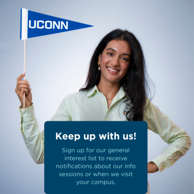 Sign up for our general interest list to receive notifications about our info sessions or when we visit your campus.